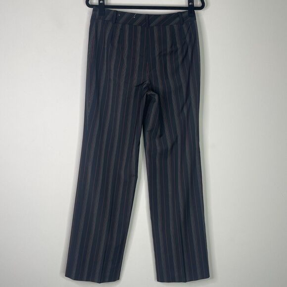 LOFT Laura Striped Wool Blend Pants Women's Size 4 - Picture 8 of 9